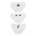 Stars and Bolts 3 pk White Bikinis - Denny's