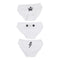 Stars and Bolts 3 pk White Bikinis - Denny's
