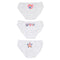 Tie Dye Peace Hearts Star White 3pk - Denny's