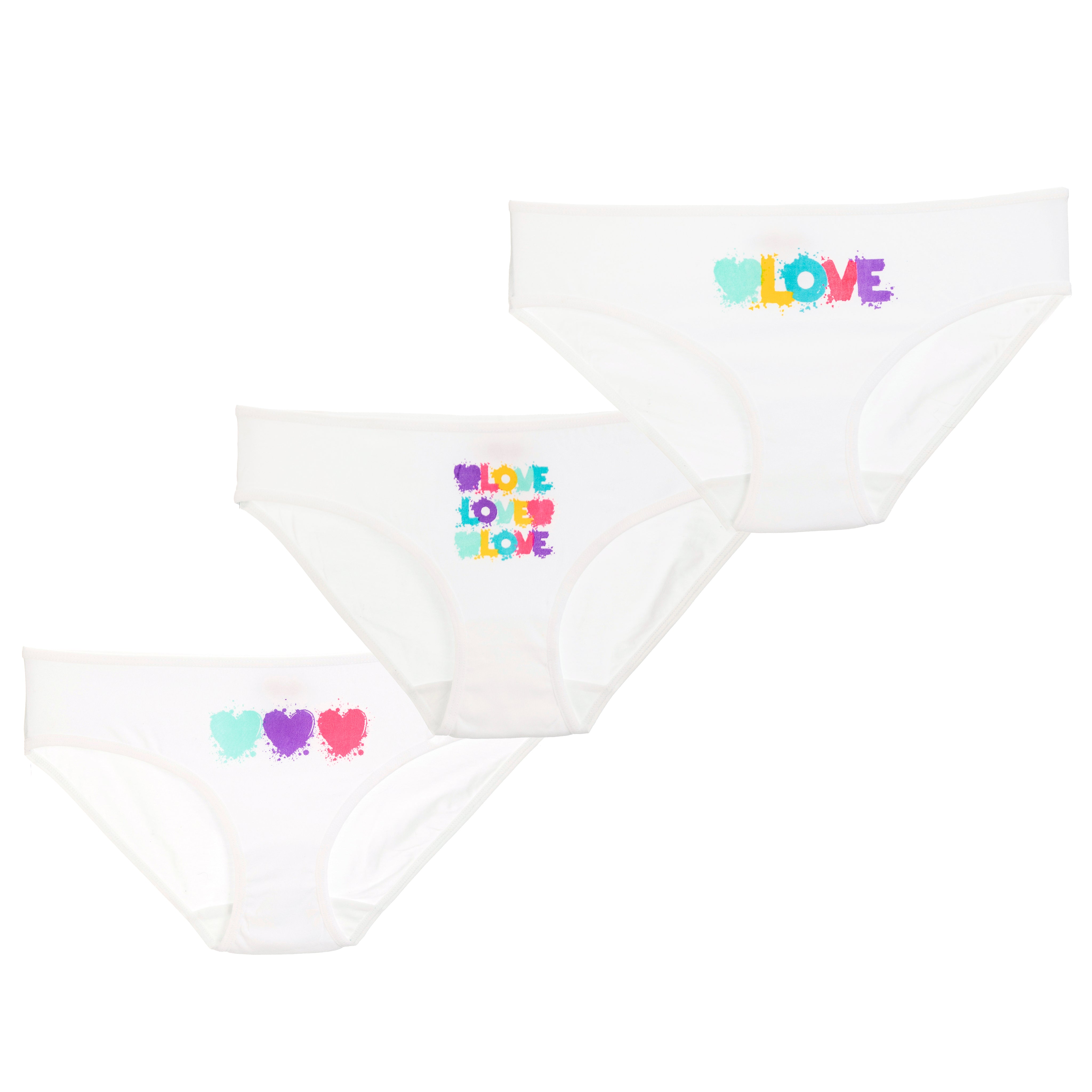 Stitched Heart 3 Pack Bikini - Denny's