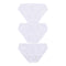 3 Pack White Cotton Spandex Bikinis - Denny's