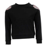Long Sleeve Hi Lo Top with Heart Stone Shoulders - Denny's