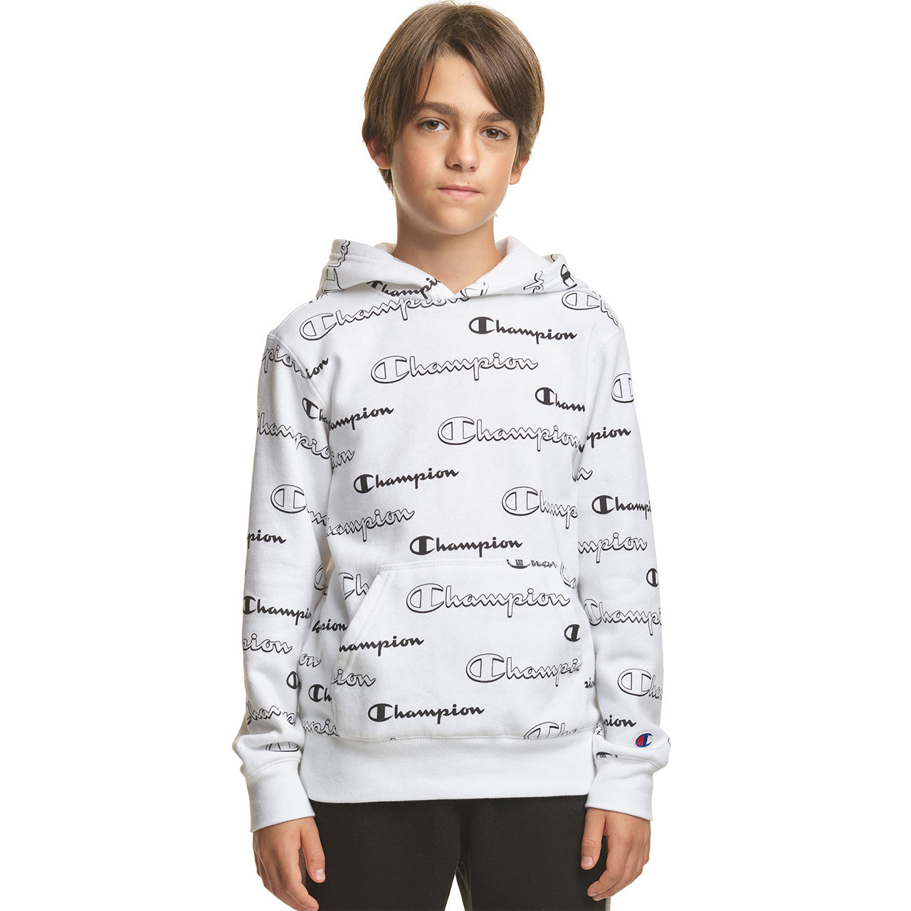 All Over Print Shadow Script Hoodie - Denny's