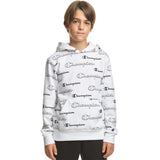 All Over Print Shadow Script Hoodie - Denny's