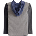 Color Block Jersey Hoodie - Denny's