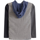Color Block Jersey Hoodie - Denny's