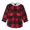 Buffalo Check Flannel Hooded Shirt - Denny's
