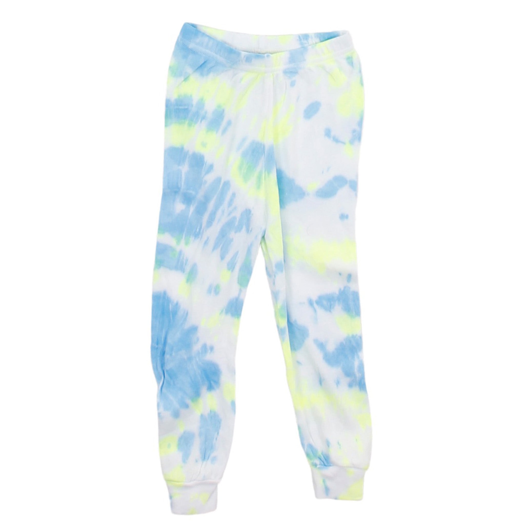 2pc PJ Neon Blue and Green Tie Dye - Denny's