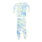 2pc PJ Neon Blue and Green Tie Dye - Denny's