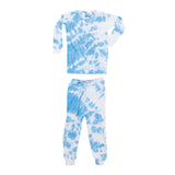2pc PJ Neon Blue Tie Dye - Denny's