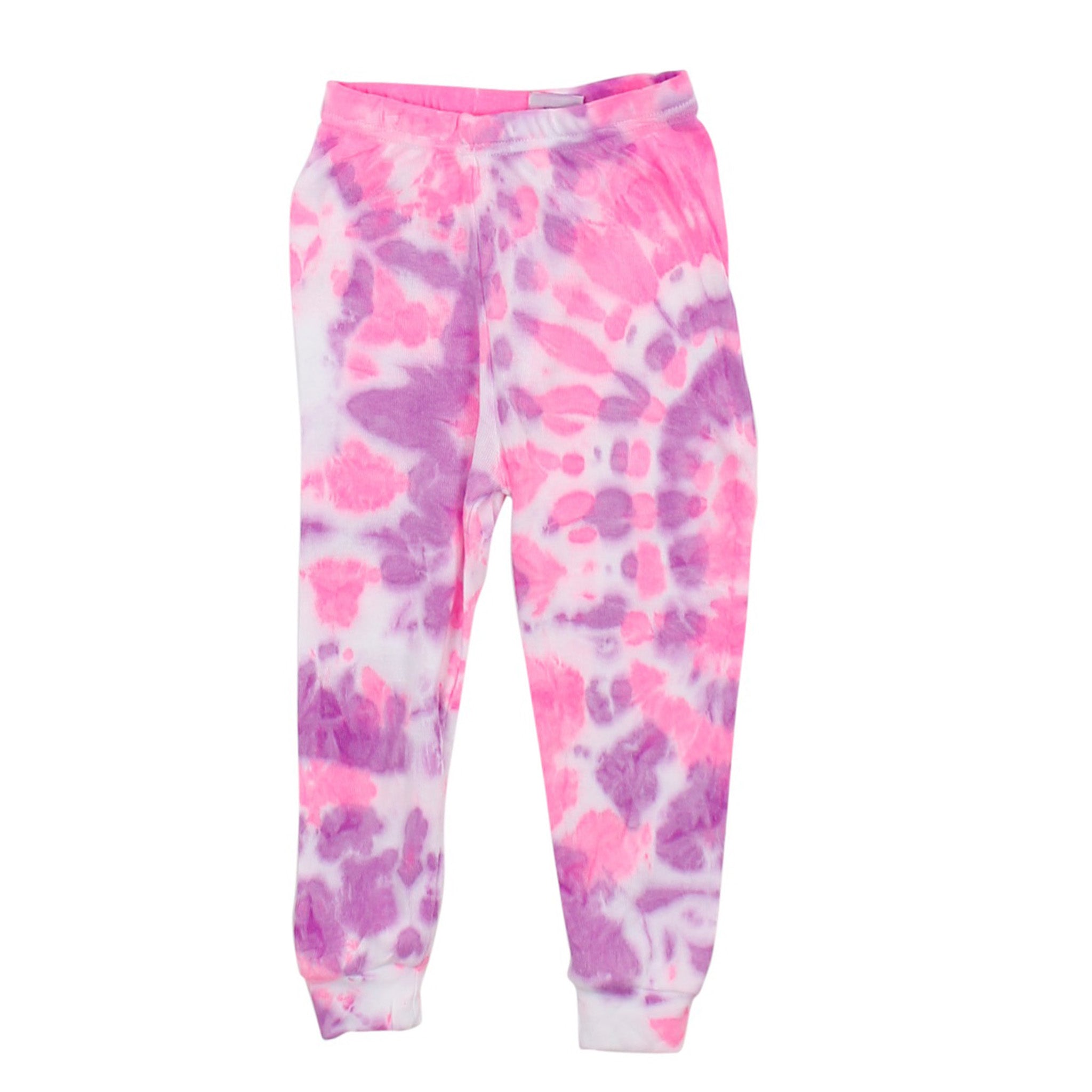 2pc PJ Neon Pink and Purple Tie Dye - Denny's