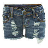 Destructed Denim Short - Denny's