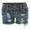 Destructed Denim Short - Denny's