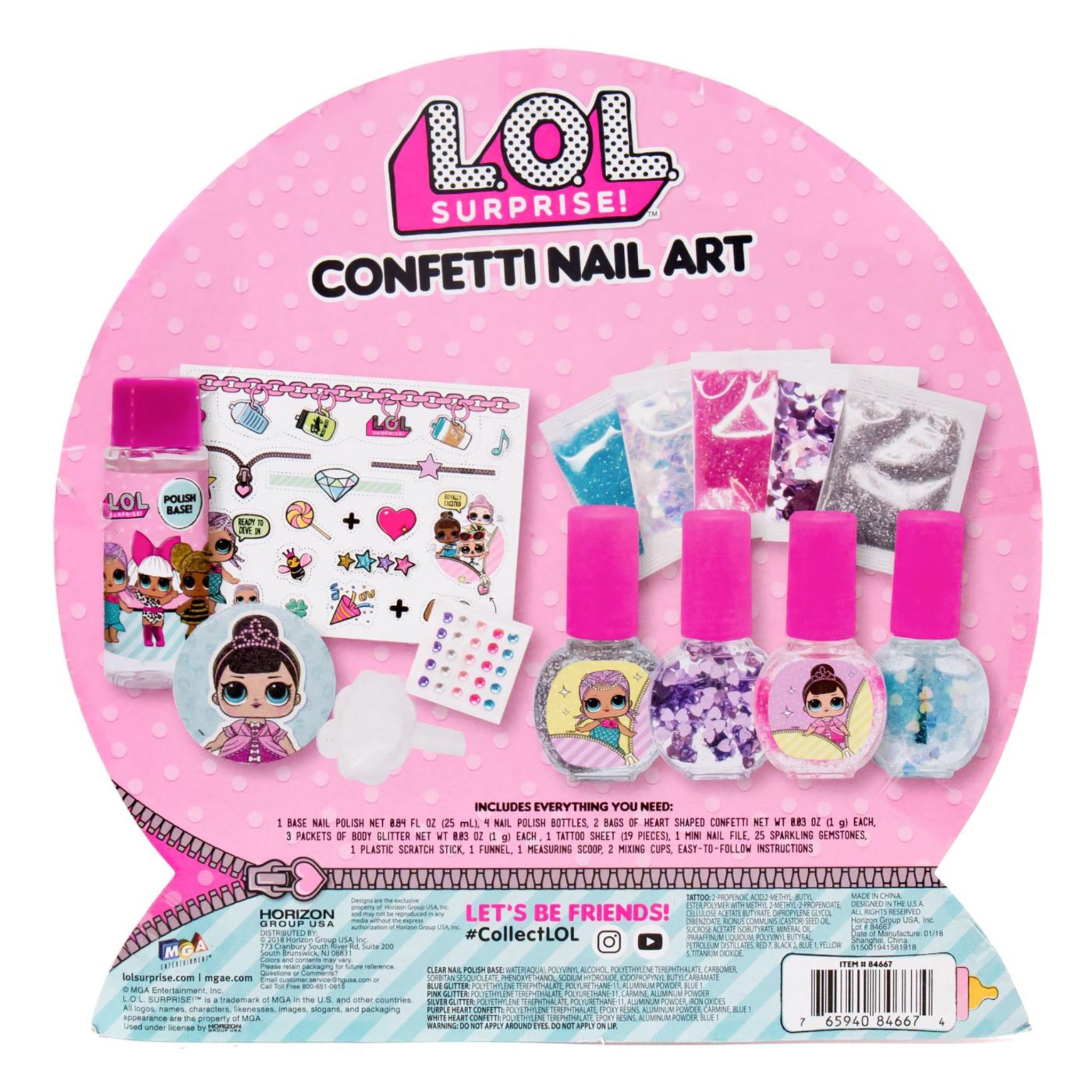 LOL Surprise Confetti Nail Art Lol - Denny's