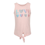 2pk Short Sleeve Tee Tie Love Tank Top - Denny's