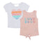 2pk Short Sleeve Tee Tie Love Tank Top - Denny's