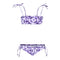2pc Groovy Bandeau Bikini - Denny's