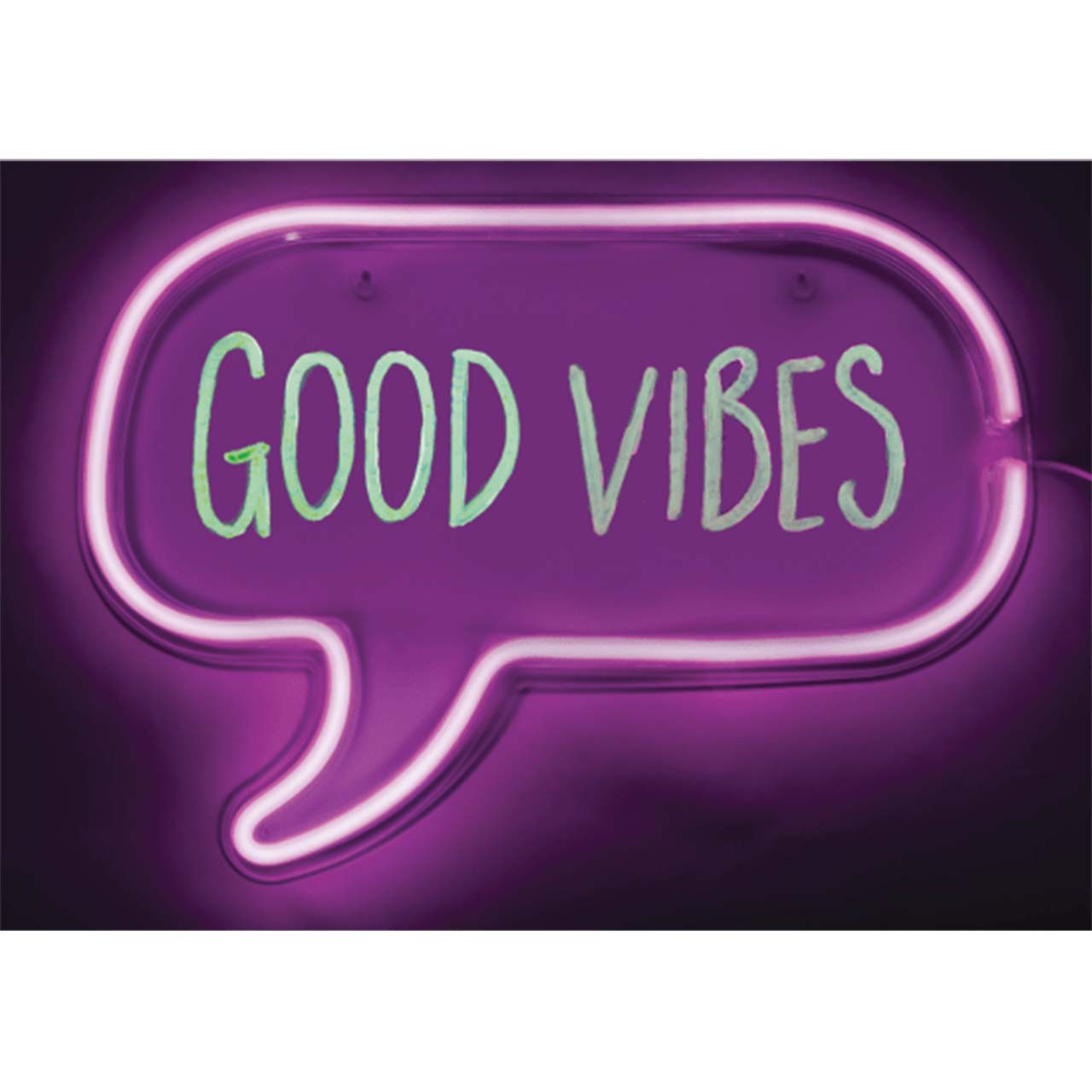 Light Up Neon Speech Bubble Message Frame - Denny's