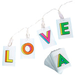 Multi Colored Love String Lights - Denny's