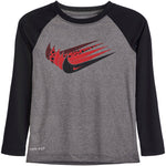 Swoosh Repeat Raglan Tee - Denny's