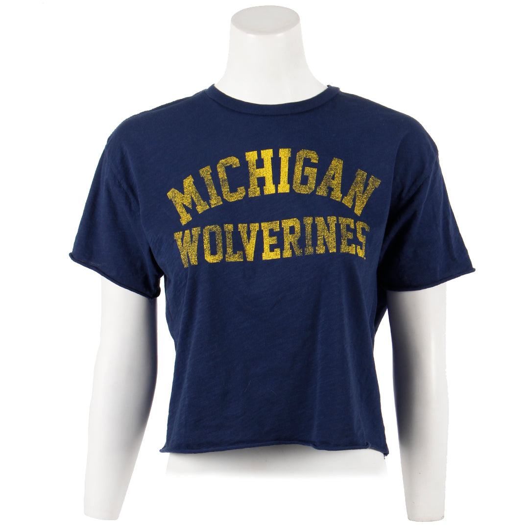 Short Sleeve Crop Crew with Michigan - Denny's