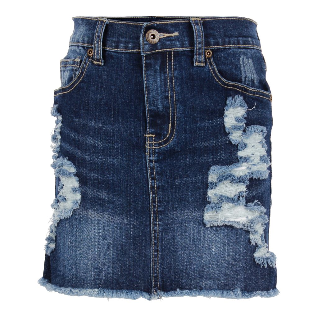 Denim Skirt with Destruction - Denny's