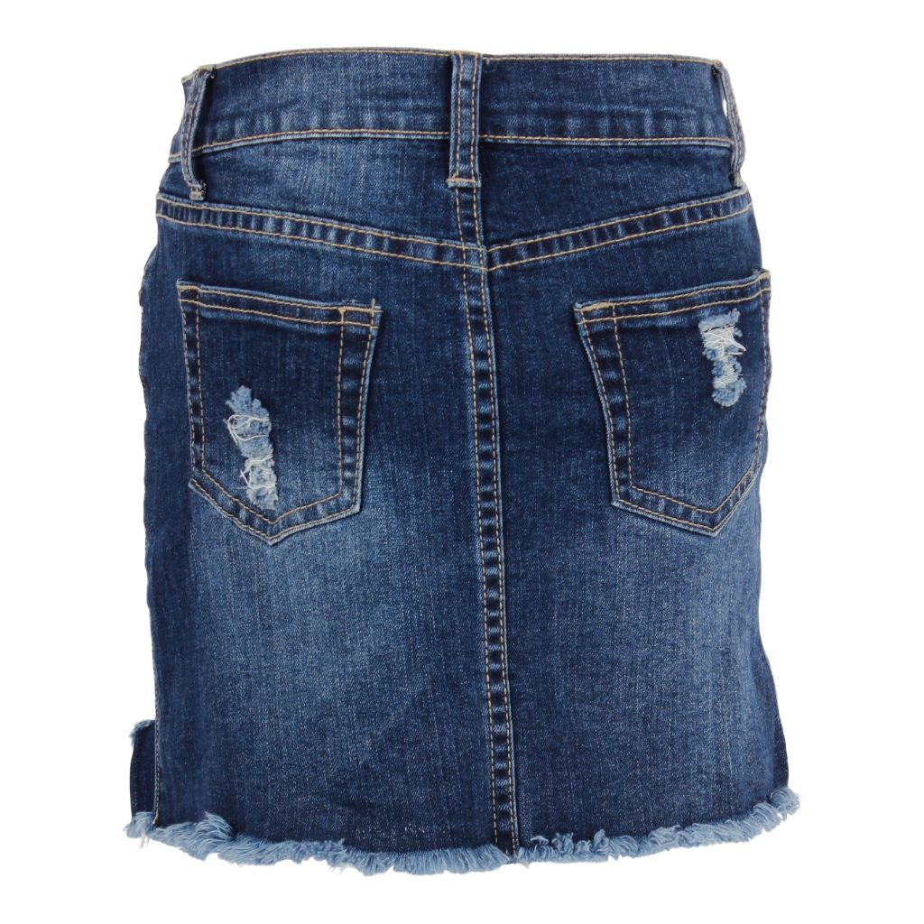 Denim Skirt with Destruction - Denny's