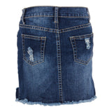 Denim Skirt with Destruction - Denny's