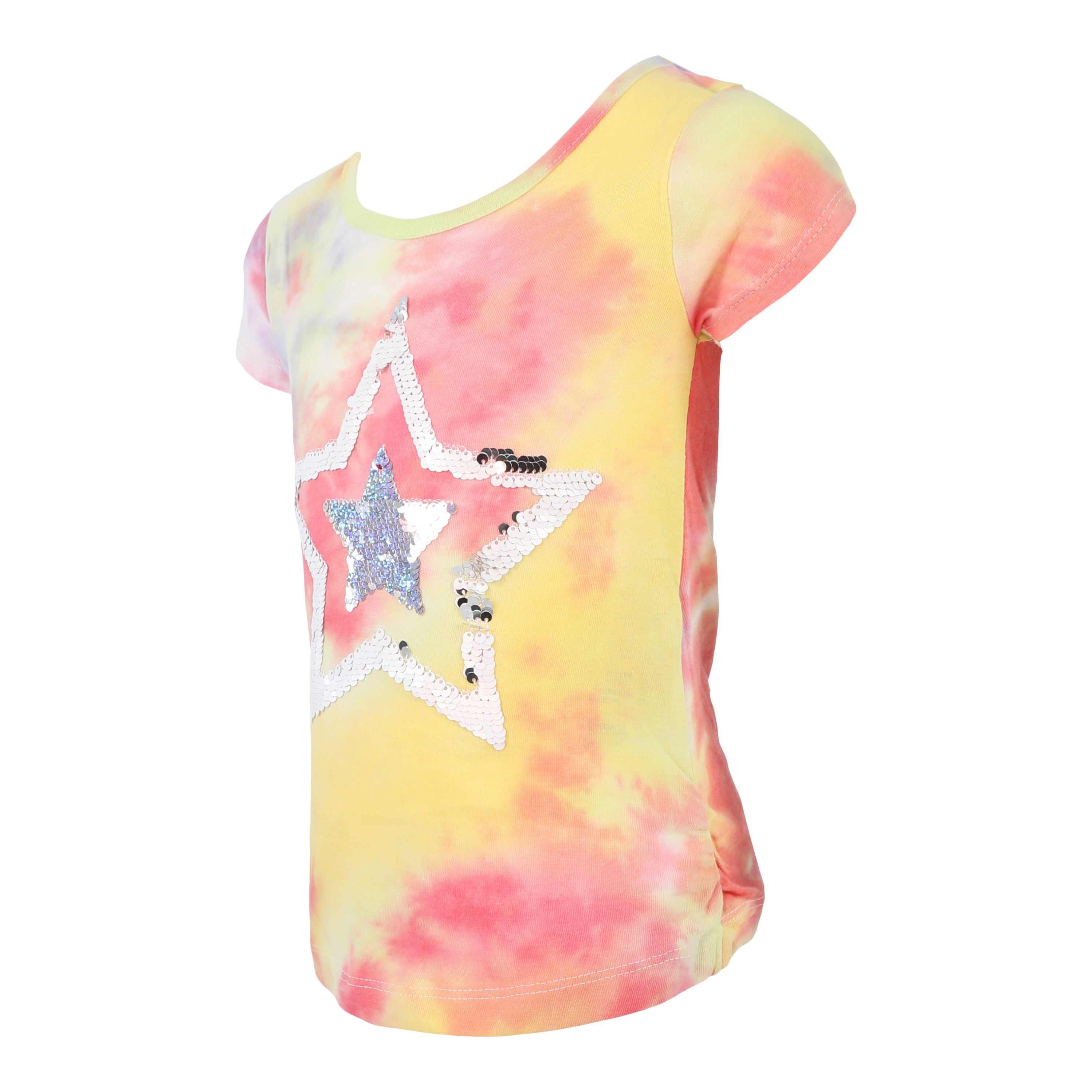 Star Sequin Shirred Side Tee - Denny's