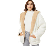 Reversible Fuzzy Hooded Jacket - Denny's