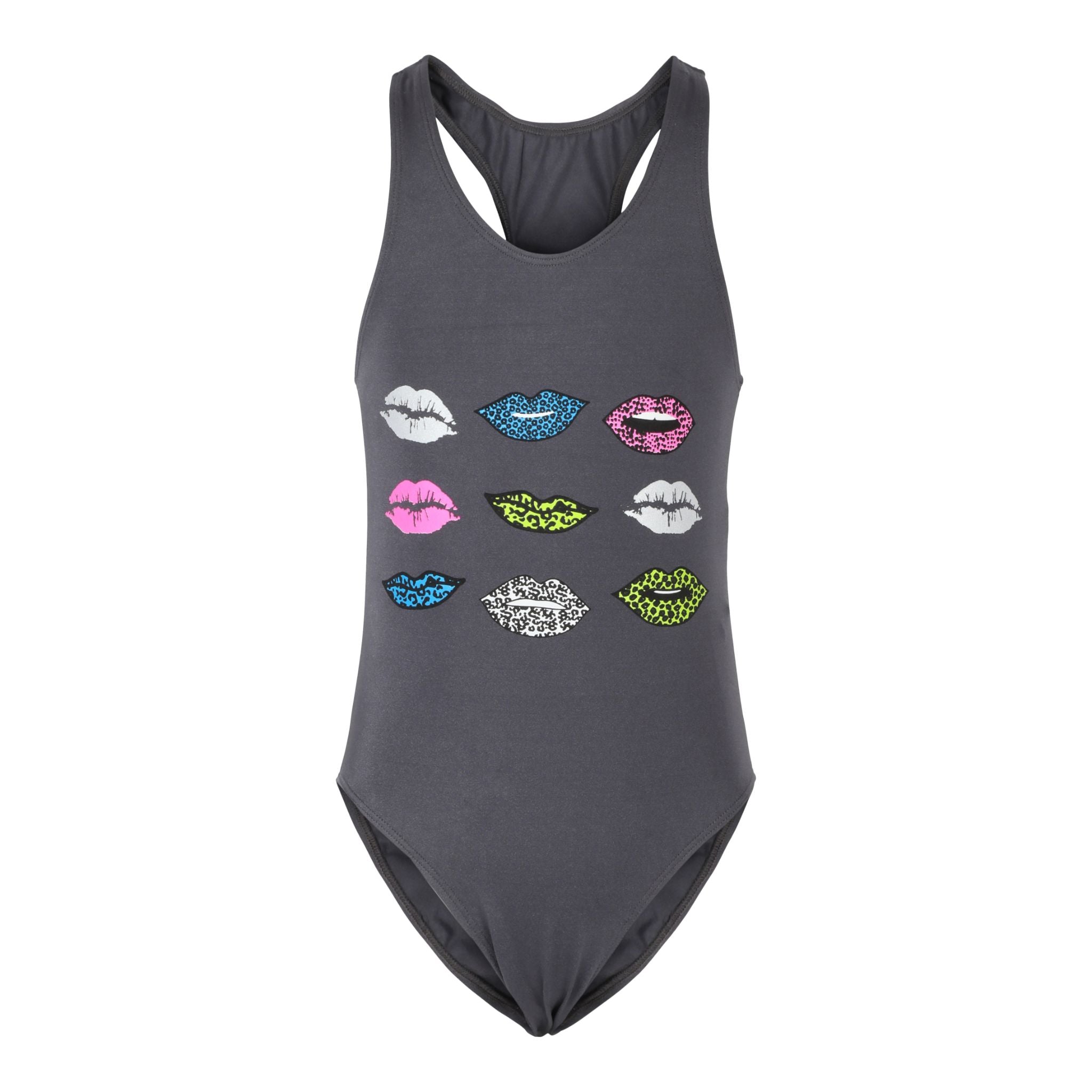 1pc Allover Lips Bathing Suit - Denny's