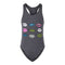1pc Allover Lips Bathing Suit - Denny's