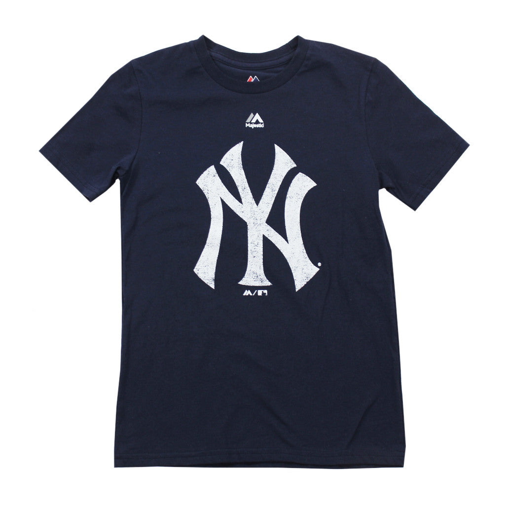 Yankees Distressed Logo Tee - Denny's