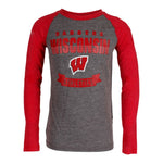 Wisconsin Equipped Triblend Raglan - Denny's