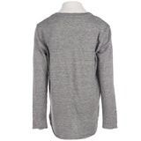 Long Sleeve Top with Purple Stripe Heart - Denny's