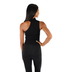 Sleeveless Cut Out Mock Tank - Denny's