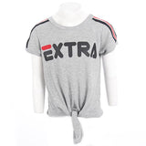 Short Sleeve Tee with Red Piping Extra - Denny's
