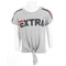 Short Sleeve Tee with Red Piping Extra - Denny's
