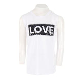 Sleeveless Tank Cut Neck with Sequin Love - Denny's