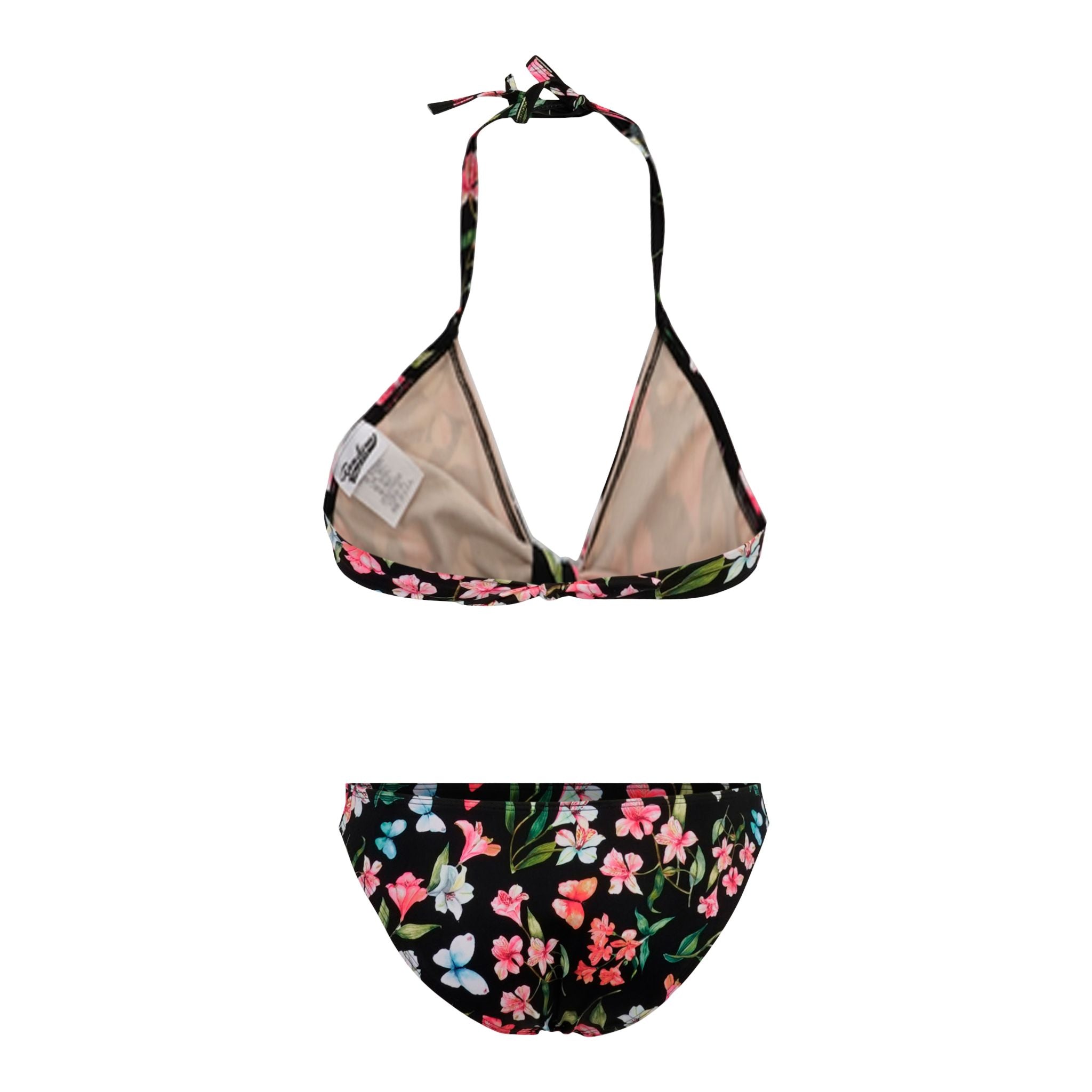 2pc Tie Front Floral Bikini - Denny's