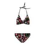 2pc Tie Front Floral Bikini - Denny's