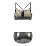 2pc Metallic Zipper Bikini - Denny's
