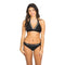 2pc Silver Studs Ribbed Bikini - Denny's