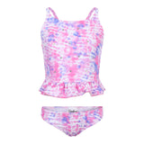 2pc Allover Stones Printed Peplum Tankini - Denny's