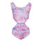Tie Dye Cut Out 1pc Bathing Suit - Denny's
