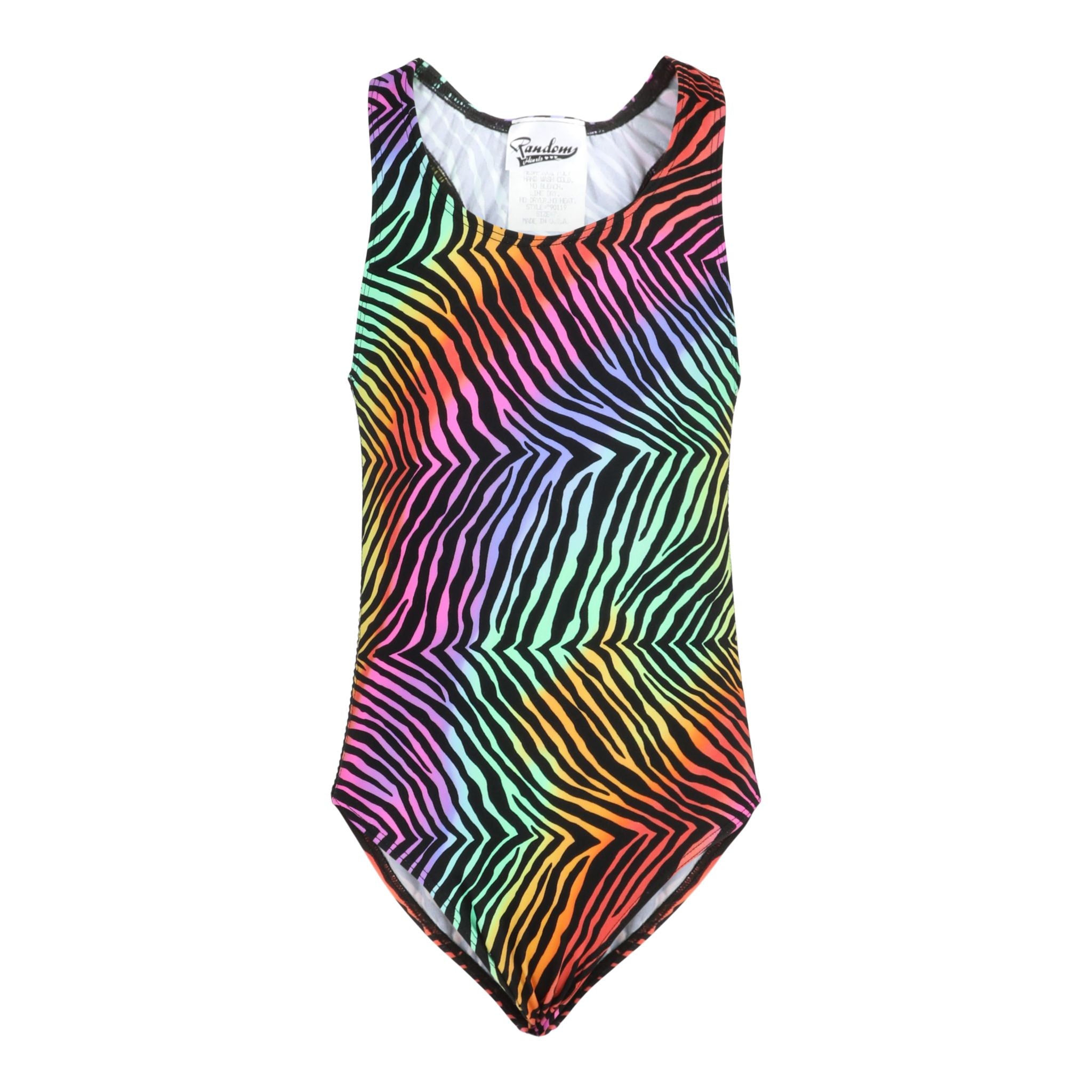 Zebra Tie Dye 1pc Mesh Bathing Suit - Denny's
