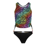 Zebra Tie Dye Tankini - Denny's