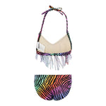 2pc Fringe Zebra Bikini - Denny's