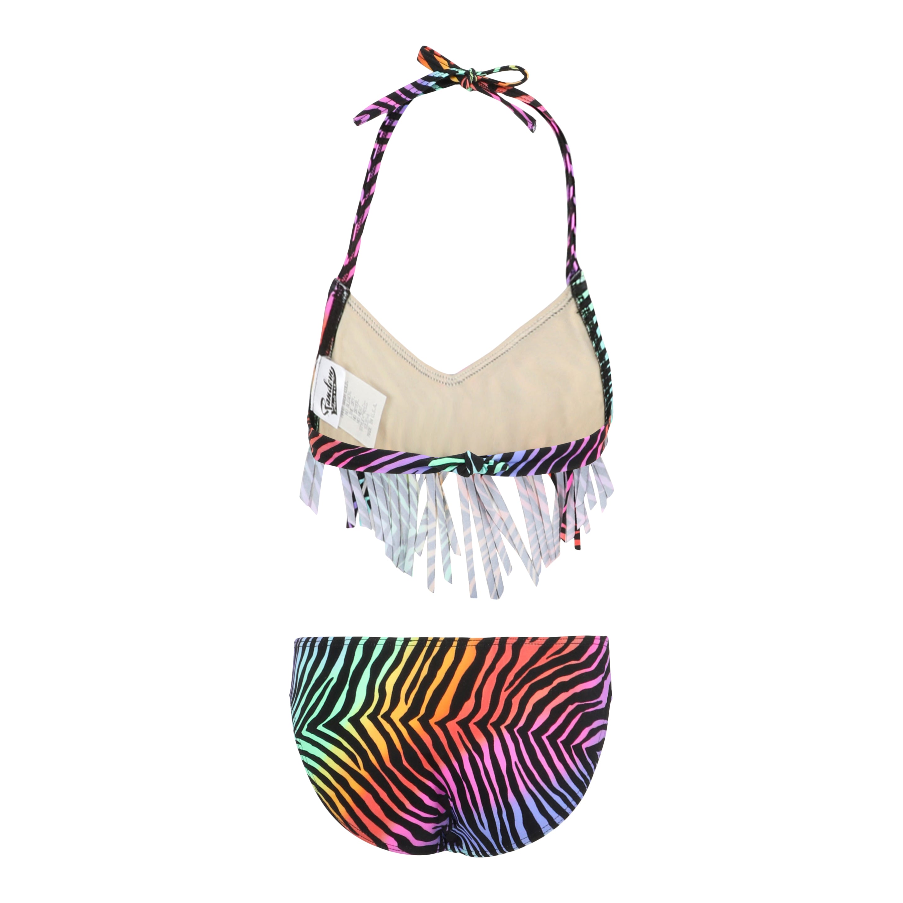 2pc Fringe Zebra Bikini - Denny's