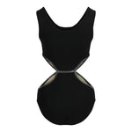 Ribbed 1pc Cut Out Bathing Suit - Denny's